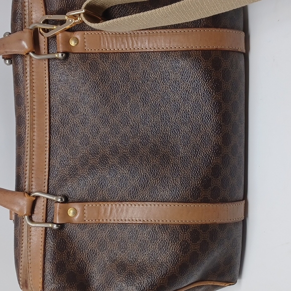 $500 Auth Celine Boston Bag 12" Satchel Brown - Picture 3 of 8